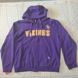 Minnesota Vikings NFL Football Zip Hoodie Sweatshirt Men's Size XLarge ? Purple